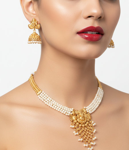 Jewel City Stunning Handcrafted Temple Jewelry Set