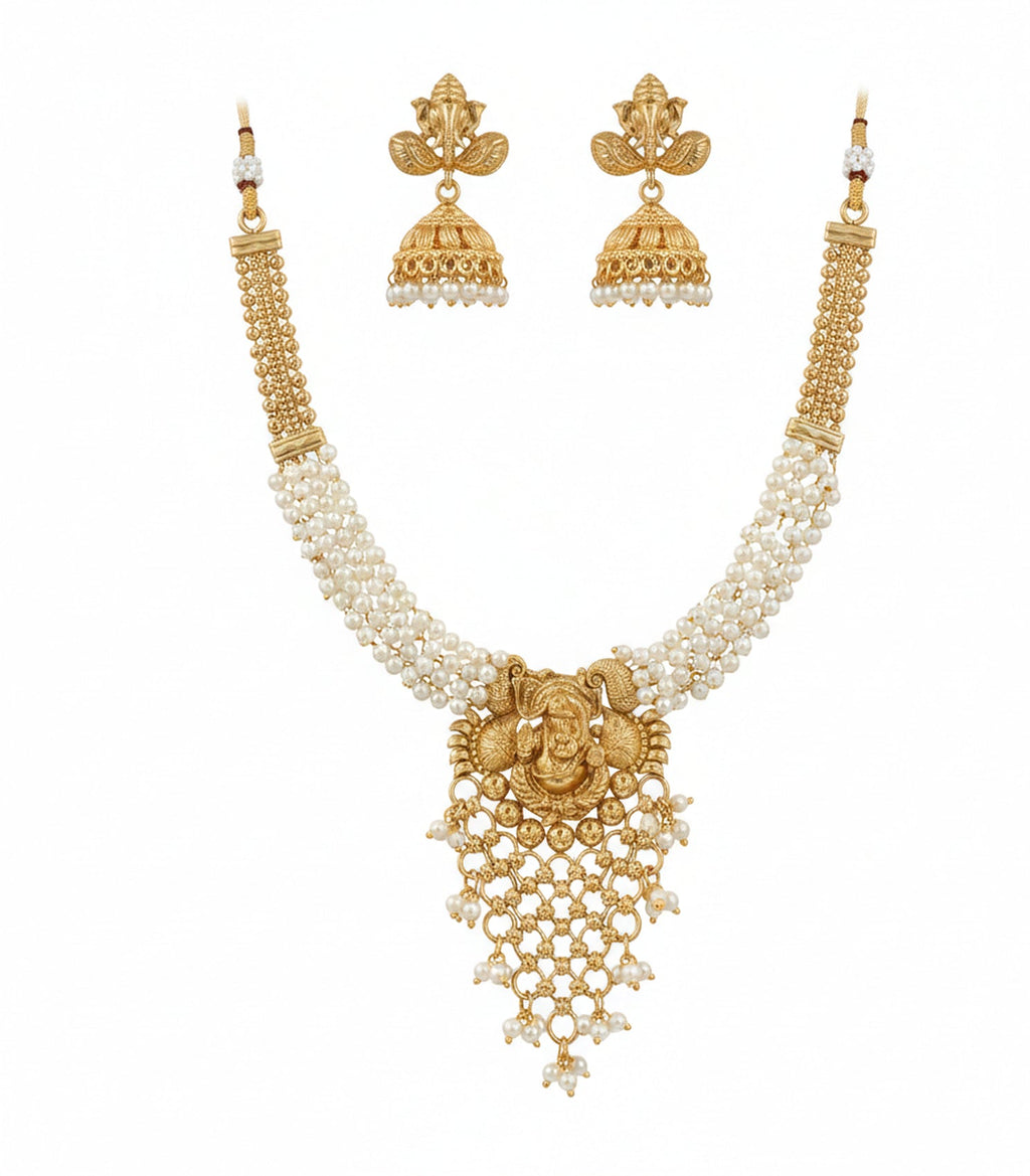 Jewel City Stunning Handcrafted Temple Jewelry Set