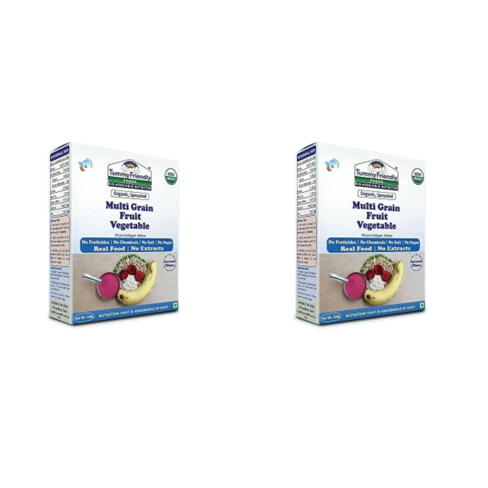 TummyFriendly Foods Organic Sprouted MultiGrain Fruit Vegetable Porridge Mix - Distacart
