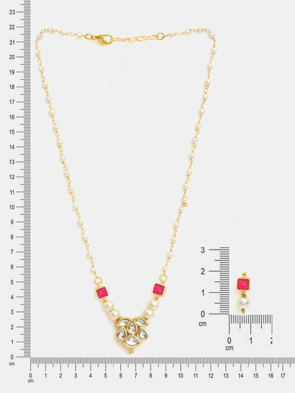 Ruby Raang Rani Pearl Haar Set