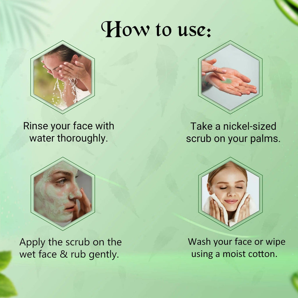 NutriGlow Neem & Tulsi Face Scrub - Distacart