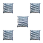 The Decor Nook Tulip Print With Grey Border Cushion Cover