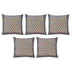 The Decor Nook Yellow Booti Print Cushion Cover