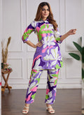 Prazu Fashion Multi Color Printed Cotton Reyon Festival Wear Co-Ord Set - Distacart