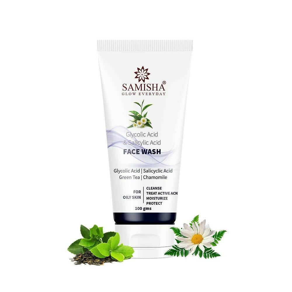 Samisha Organic Glycolic Acid & Salicyclic Acid Face Wash