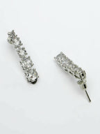 NVR Women Silver Plated Cz Stone Handcrafted Jewellery Set