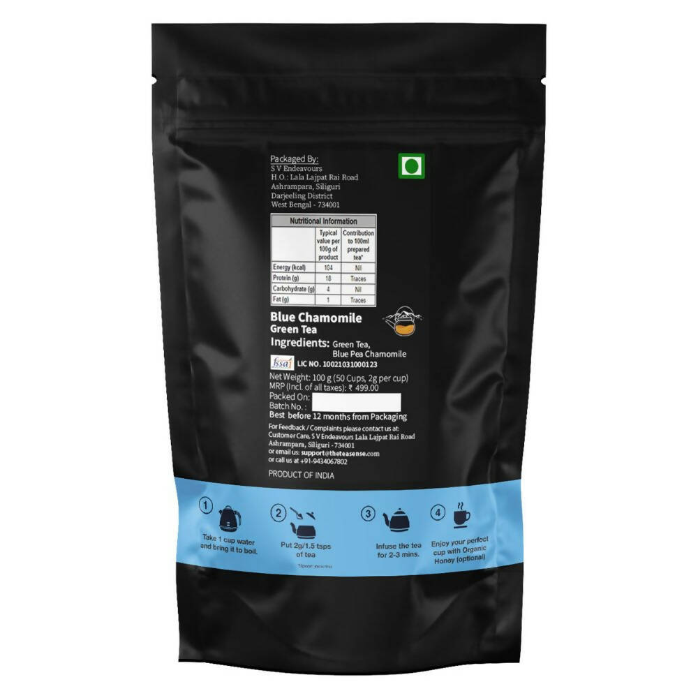 Tea Sense Blue Chamomile Green Tea - Distacart