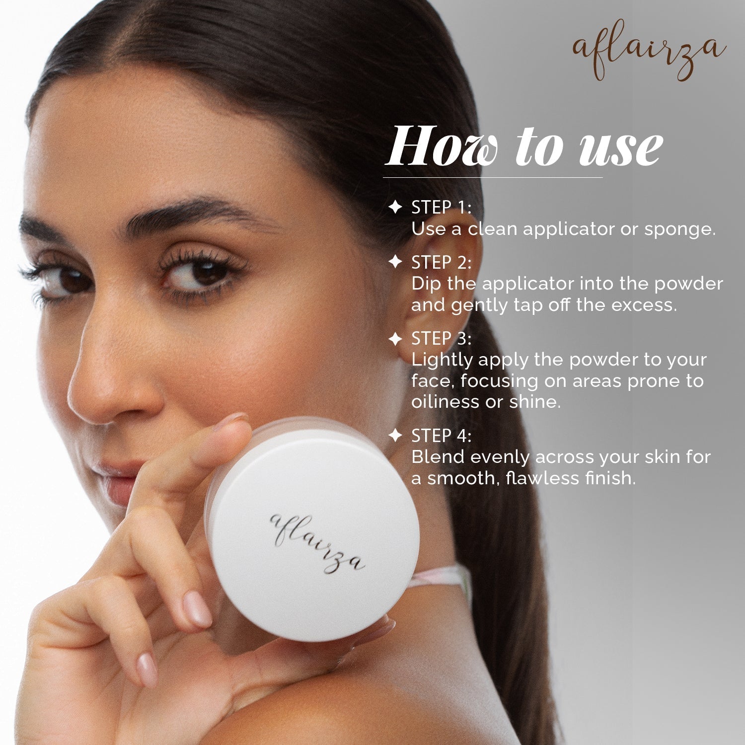 Aflairza Loose Setting Powder with Universal Shades for Long-Lasting Oil Control, Blurs Pores & Smooth Finish