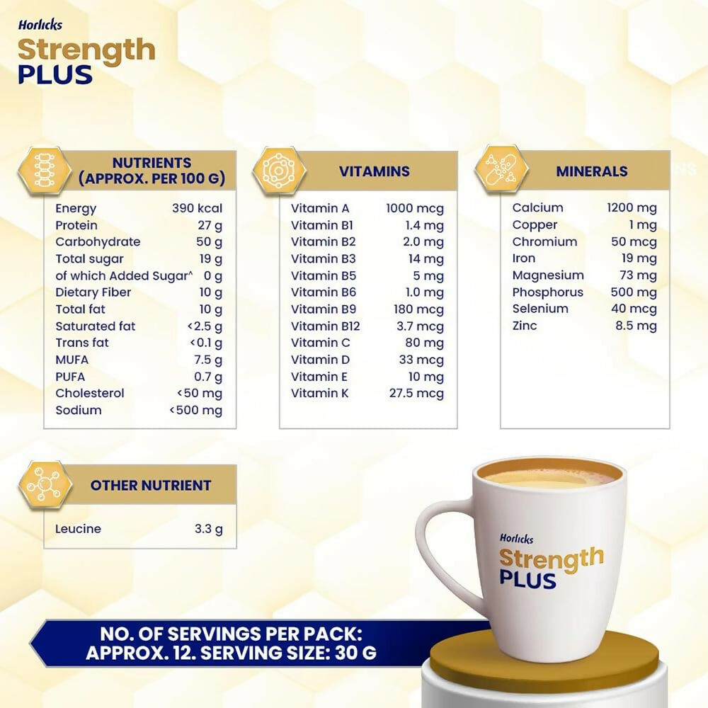 Horlicks Strength Plus - Vanilla Flavor - Distacart