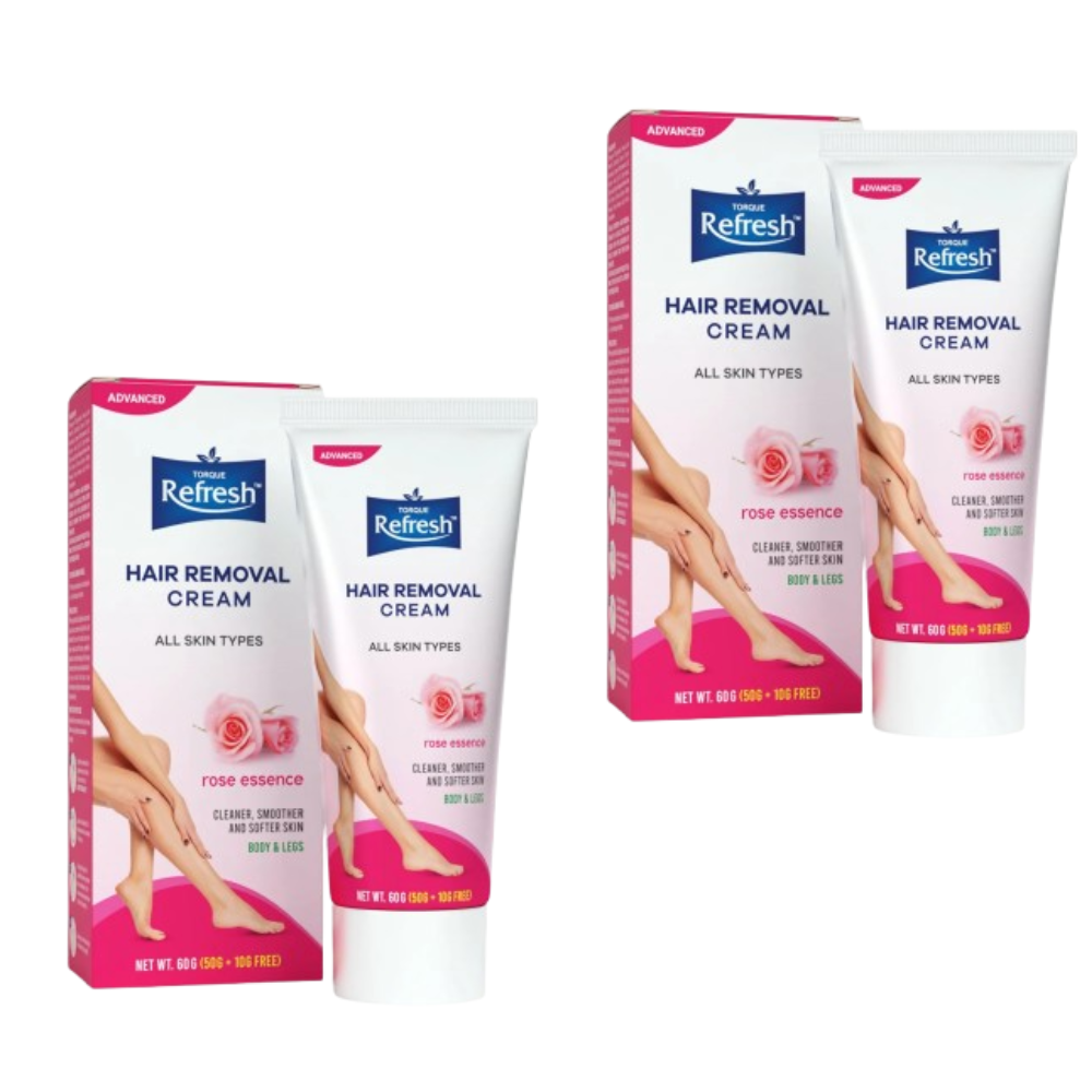 Torque's Refresh Hair Removal Cream With Rose Essence - Distacart