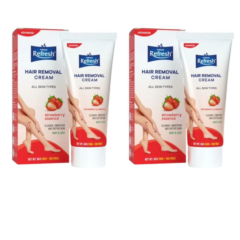 Torque's Refresh Hair Removal Cream With Strawberry - Distacart