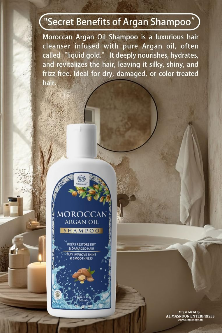 Al Masnoon Moroccan Argan Oil Shampoo - Distacart