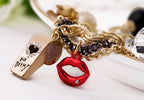 Gold-Plated Alloy Classy Beaded Charm Bracelet - The Pari - Distacart