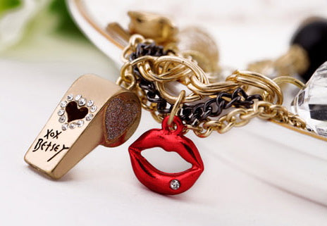 Gold-Plated Alloy Classy Beaded Charm Bracelet - The Pari - Distacart