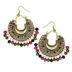 Gold-Plated Alloy Oxidised Designer Earrings - The Pari - Distacart