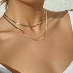 Gold-Polished Alloy Layered Designer Short Necklace - The Pari