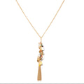 Gold-Polished Alloy Long Multi Chain Necklace - The Pari
