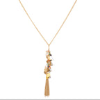Gold-Polished Alloy Long Multi Chain Necklace - The Pari