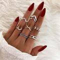 Silver-Plated Alloy Stylish Contemporary Stackable Ring - The Pari