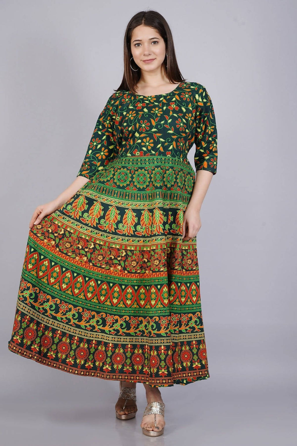 Vamika Multicolor Cotton Printed Party/Casual Wear Kurti (GAM12K)