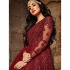 Maisha 7204 hit design on net fabric