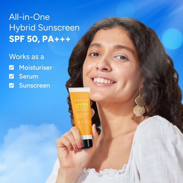 Arata Sunscreen Gel with SPF 50, PA+++