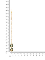Ruby Raang Green Double Teardrop Kundan Maang Tikka with Meenakari - Distacart