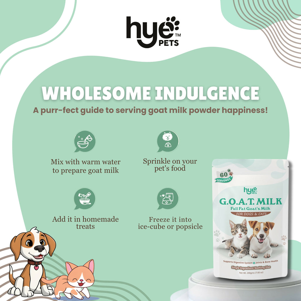 Hye Pets Full Fat Goat Milk Powder For Pets