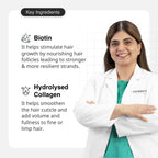 Cureskin Biotin & Collagen Vitamin B5 Glycolipids Shampoo: Strengthen Hair, Reduce Hairfall & Repair Damage