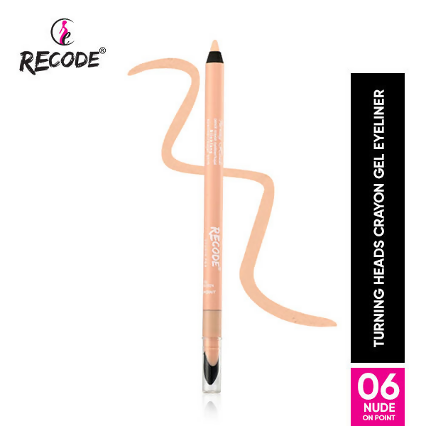 Recode Turning Heads Crayon Gel Eyeliner Cum Kajal Pencil - Nude