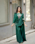 Joban Fashion Rama Chinon Embroidery Sequence Work Readymade Kurta Set - Distacart