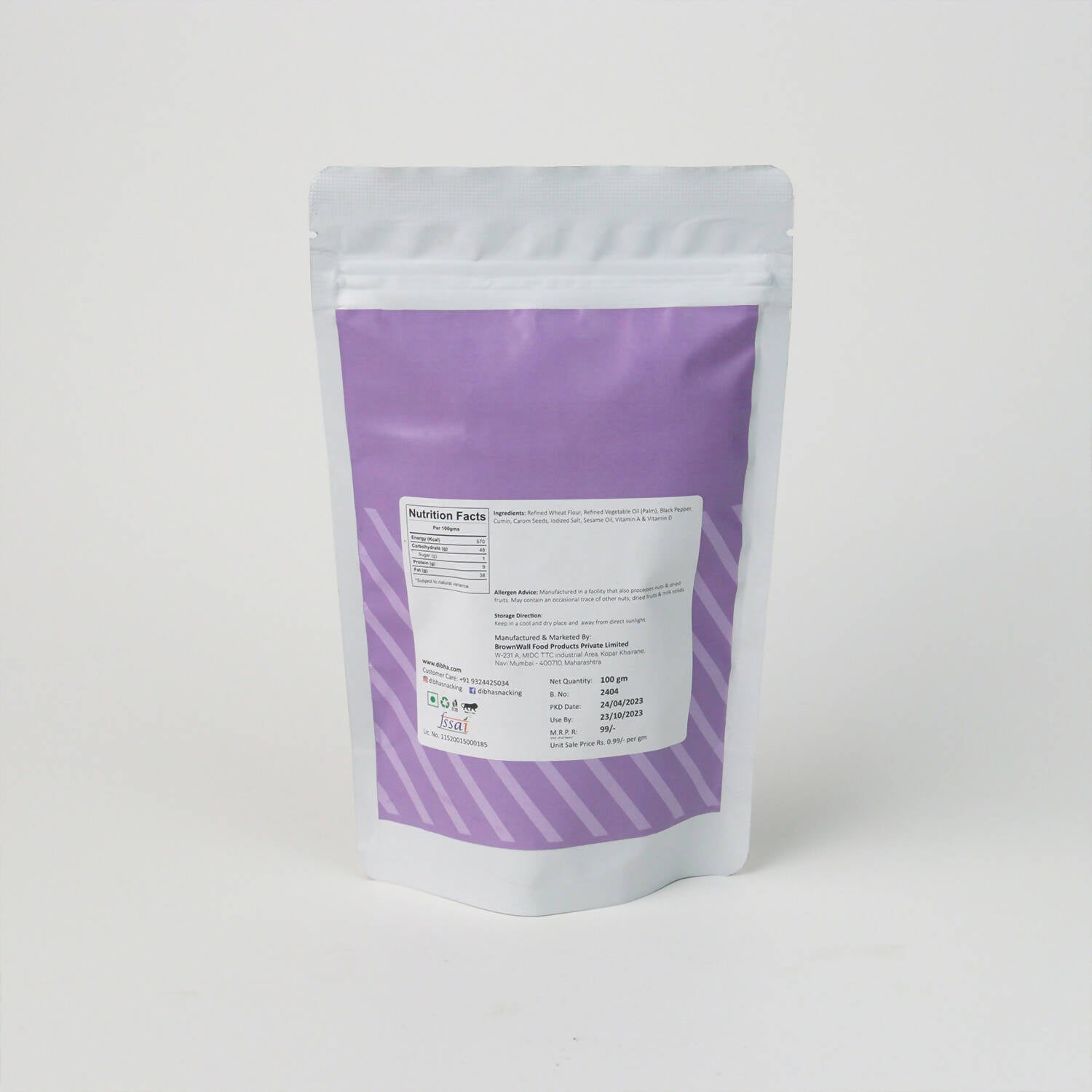 Dibha - Honest Snacking Jeera Puri Snack