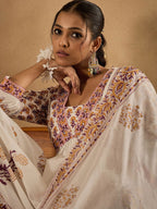 Indo Era Women Floral Printed Empire Pure Cotton Kurta with Trousers & With Dupatta - Distacart