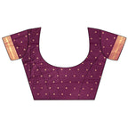 Joban Fashion Maroon Banarasi Soft Silk Woven Saree - Distacart