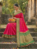 Shree Shyam Fashion Pink Soft Silk Saree - Distacart