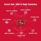 Nutriburst Biotin Gummies For Hair, Skin & Nails Growth