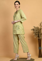 Joban Fashion L.Green Cotton Kurta Set