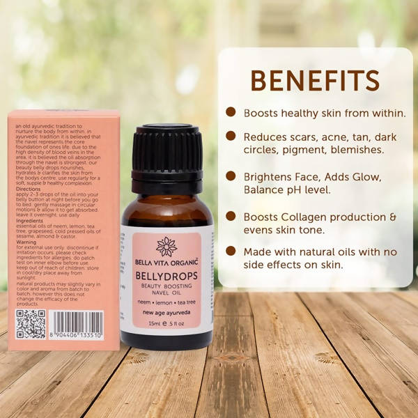 Bella Vita Organic Belly Drops Beauty Boosting Navel Oil