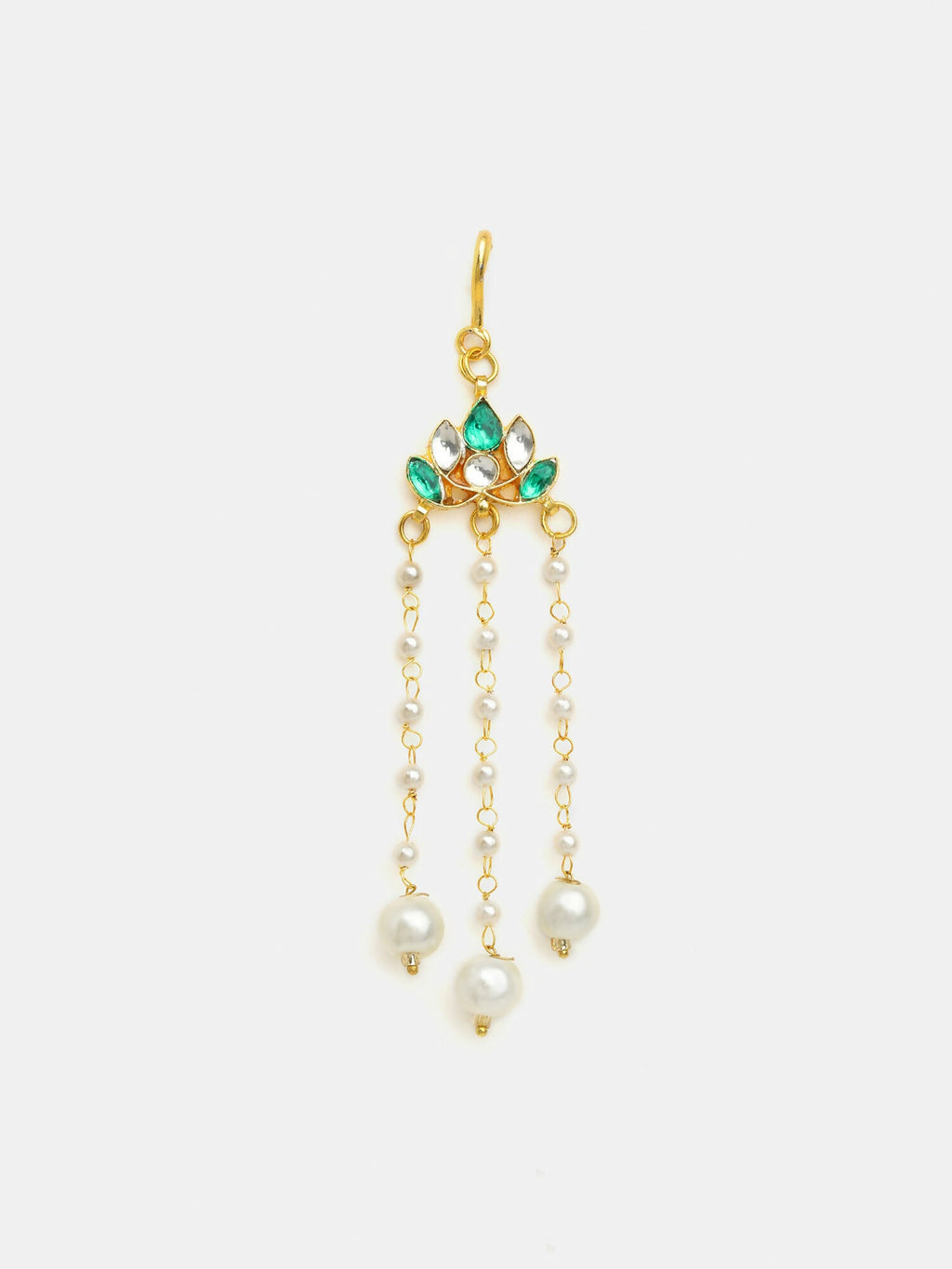 Ruby Raang Lotus Drop Hanging Hair Pin