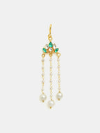 Ruby Raang Lotus Drop Hanging Hair Pin