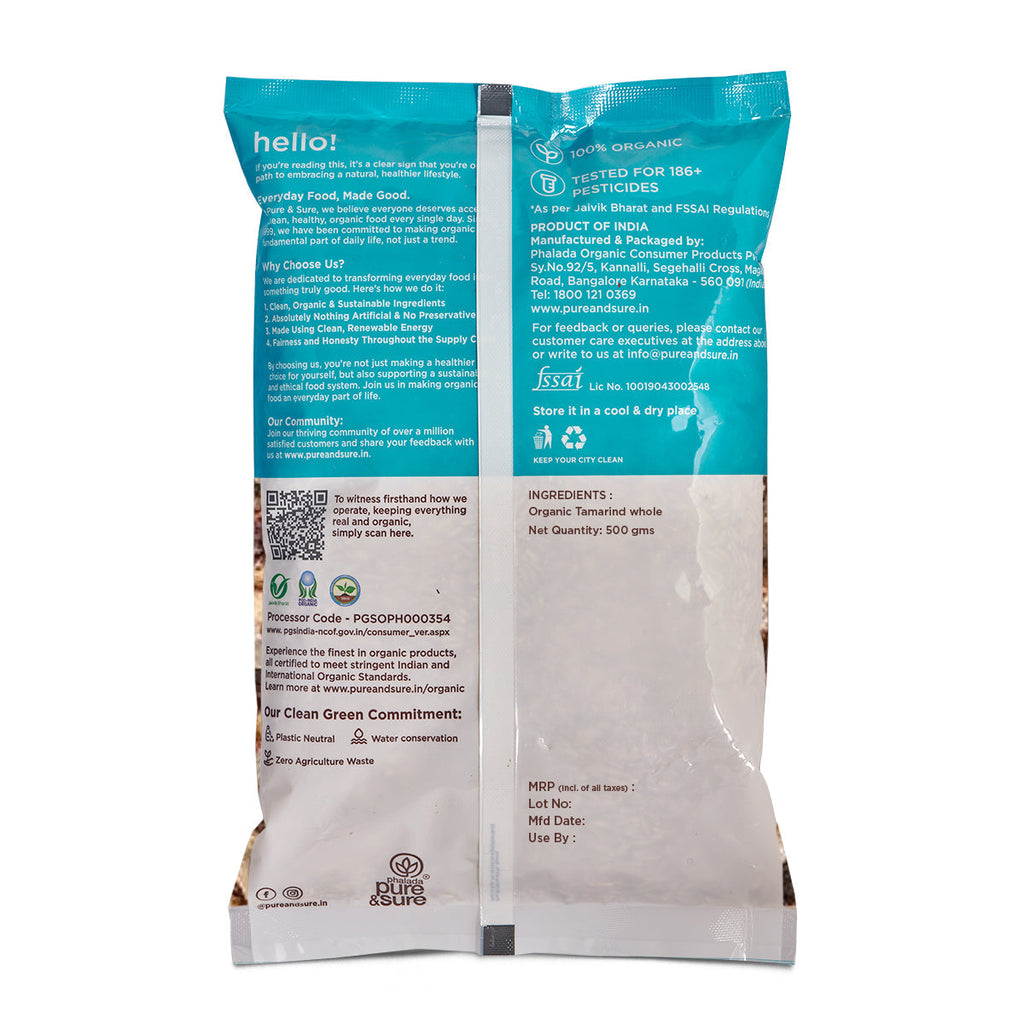 Pure & Sure Organic Tamarind - Distacart