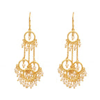 Nuyug 18k Golden Ring Pearl Drops Anti Tarnish Earrings - Distacart