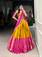 Lehenga Mart Designer Wedding Lehenga Choli For Women - Mustard