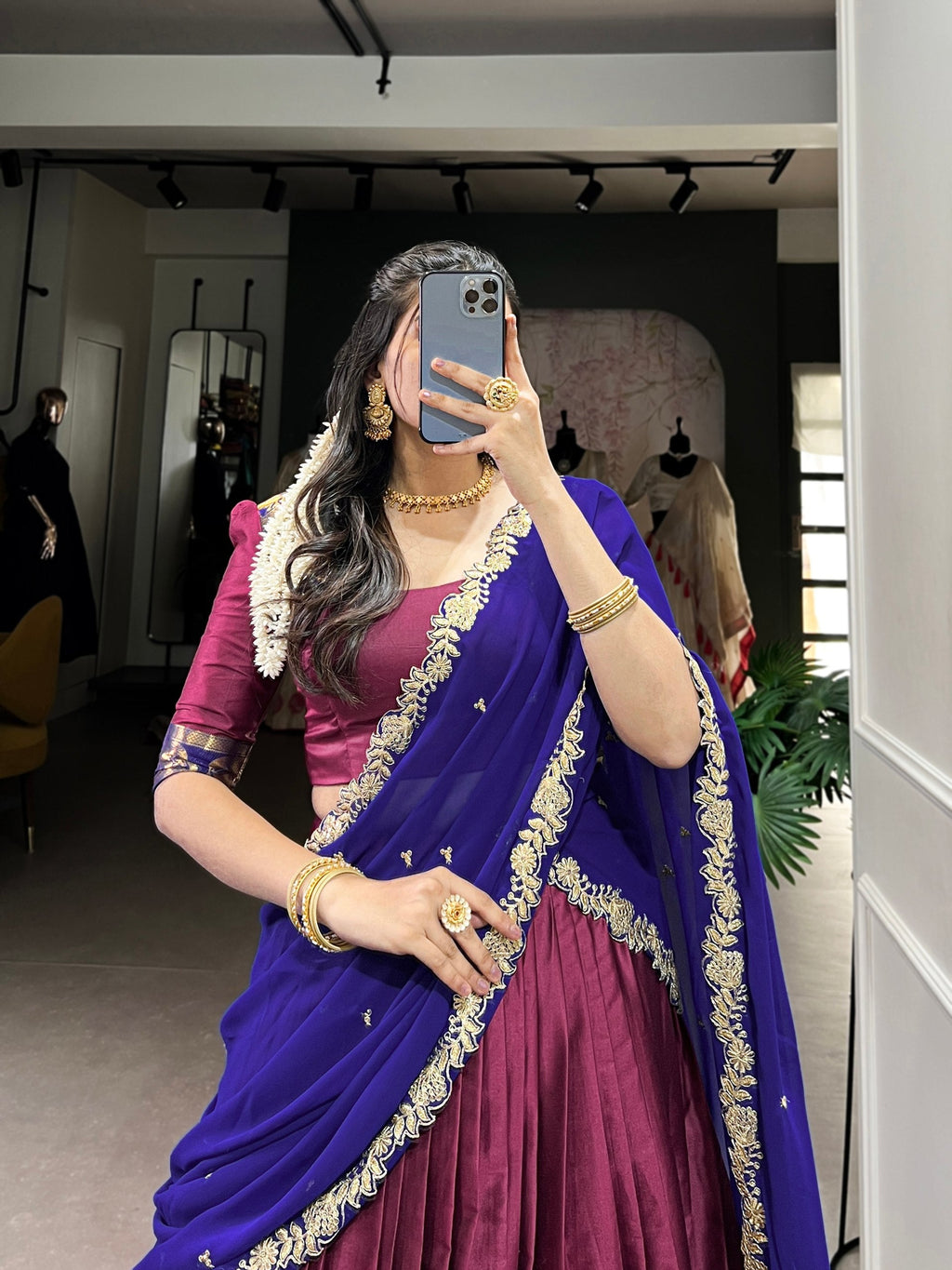 Lehenga Mart Designer Wedding Lehenga Choli For Women - Purple