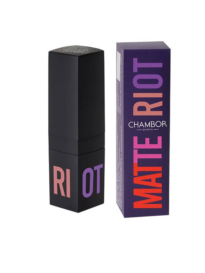 Chambor Long Lasting Matte Riot Lipstick - Fire Engine 253