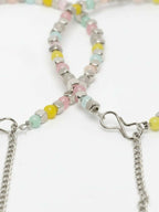 NVR Women Silver Plated Multicolour Artificial Beads Anklet