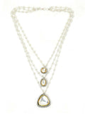 Beaded Layered Kundan Necklaces - Ruby Raang