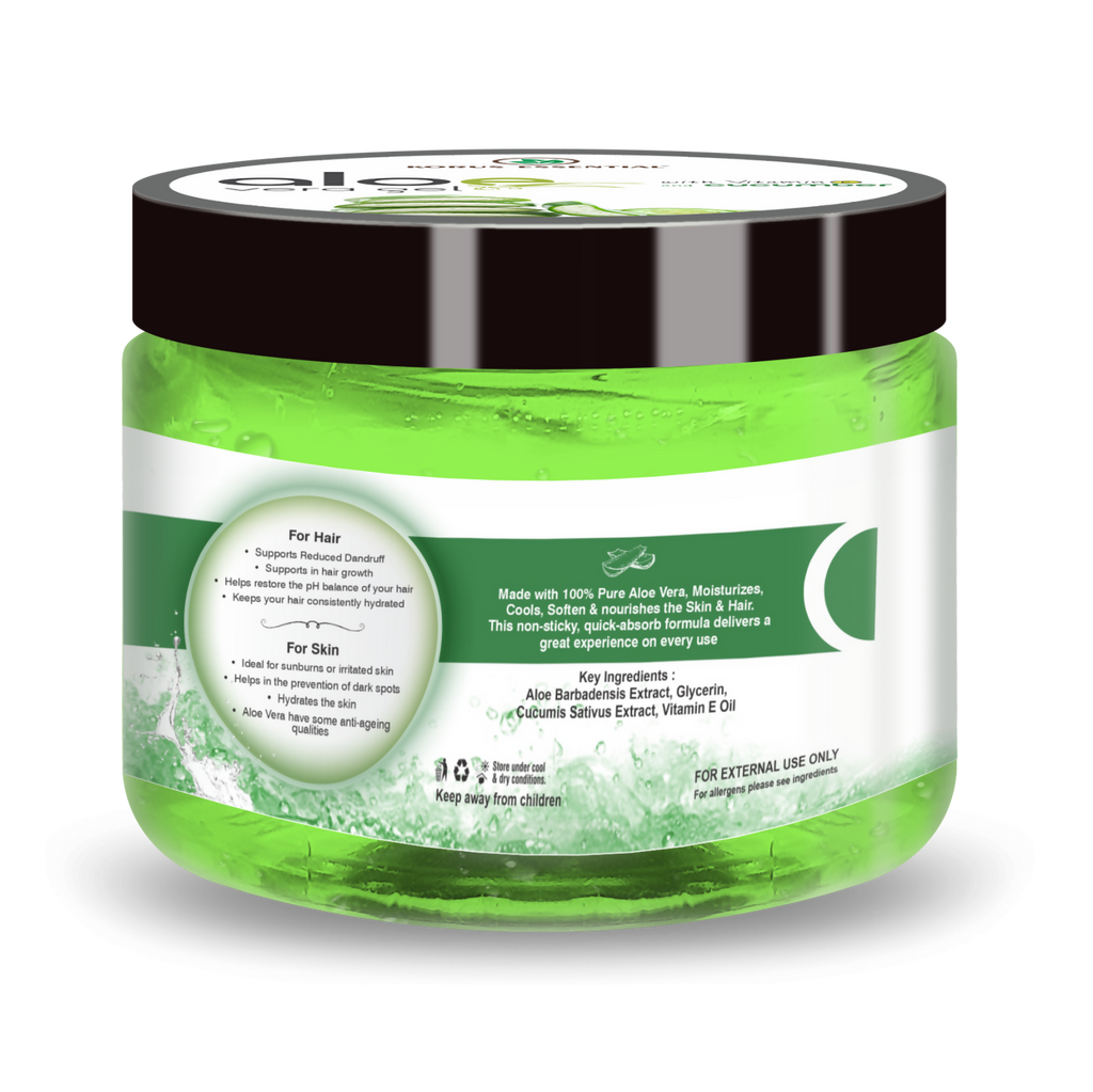 Korus Essential Aloe Vera Gel with Cucumber and Vitamin E