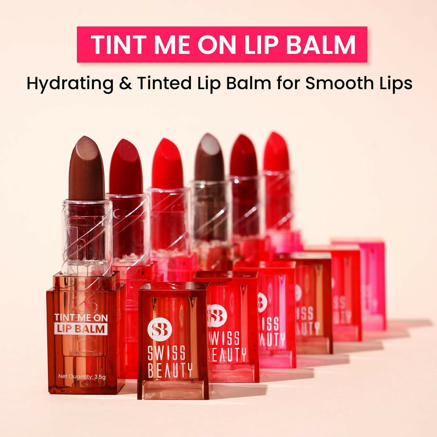 Swiss Beauty Tint Me On Lip Balm - Pink Macaroon