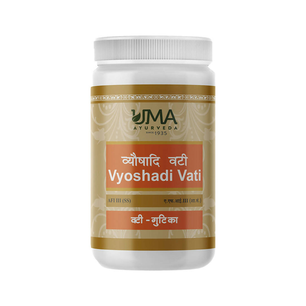Uma Ayurveda Vyoshadi Vati Tablets - Distacart